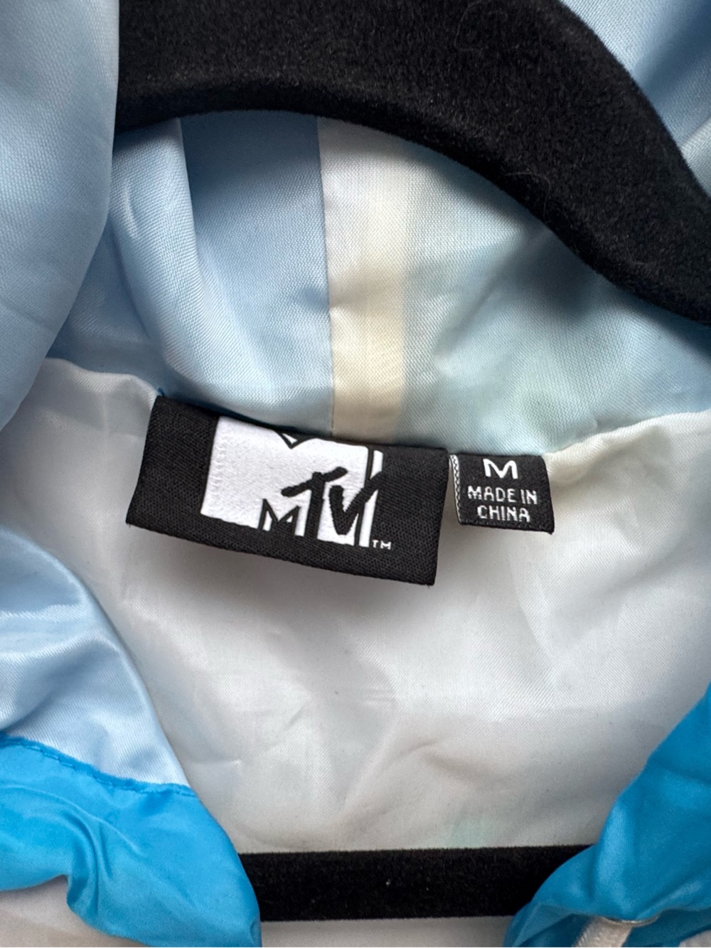 MTV Colorblock Windbreaker Jacket - White, Yellow & Blue - Picture 4 of 5
